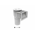 AquaStar Flow Star Standard Skimmer with Water Stop Face, Float Assembly, Basket, Lid and Adjustable Collar, Light Gray | SKR103 by Pool Supply Depot