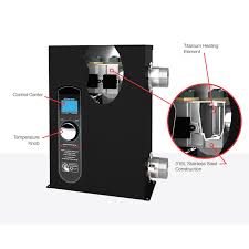 Raypak Heater Et3 Elec Titanium 240V Unit Type-Els-R-0011-1-Tib 11Kw | 100-10000663