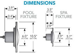 J&J Electronics Color Splash XG LED Pool Fixture, 500 W Equivalent, 120V, 58W, 847Lm, RGB, 100' Cord, SwimQuip | LPL-F2CW-120-100-P