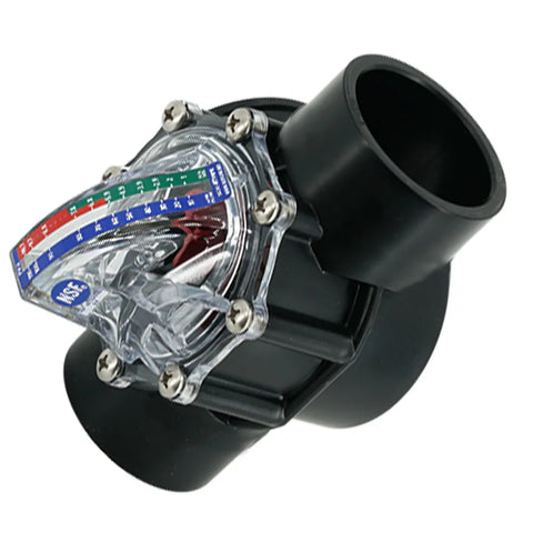 FlowVis FV-2 Flow Meter with Check Valve for 2" Schedule 40 PVC