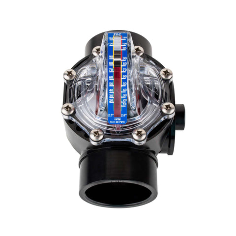 FlowVis FV-2 Flow Meter with Check Valve for 2" Schedule 40 PVC