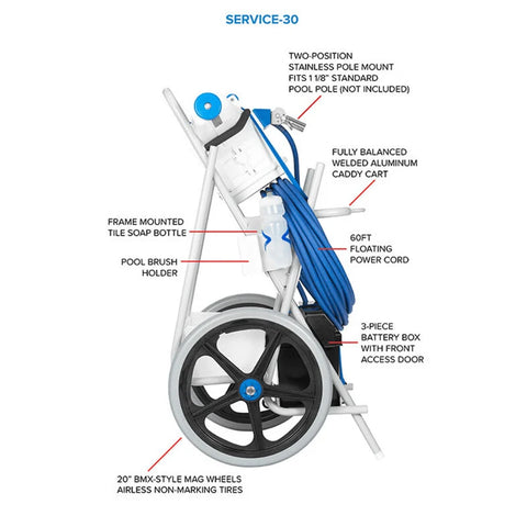 Hammer-Head Service-30 Portable Pool Vacuum | SERVICE-30