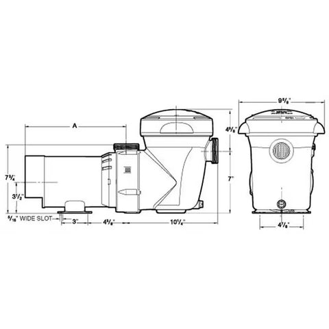 Hayward Power-Flo Matrix High Efficiency 1 HP Pool Pump w/ 6' Cord | W3SP1592