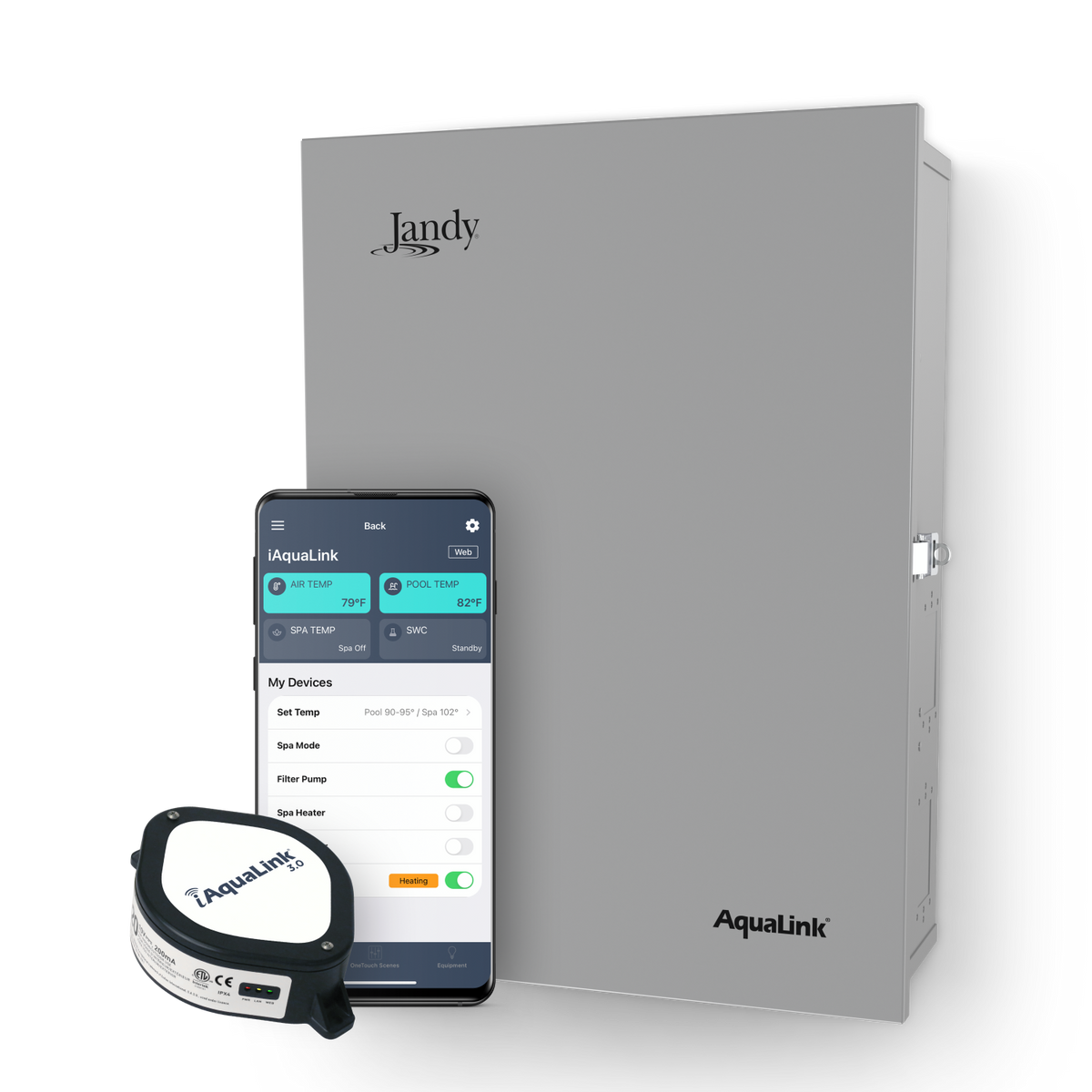 Jandy Aqualink® Pool and Spa System Kit with PureLink Sub Panel, PLC14 ...