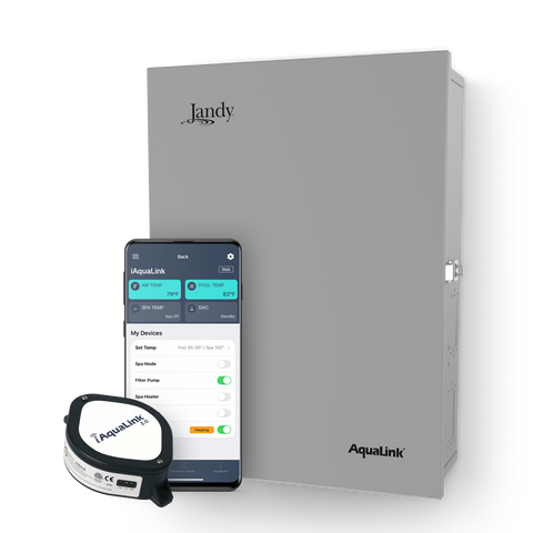 Jandy Aqualink® Pool and Spa System Kit with PureLink Sub Panel, PLC1400 and iAqualink | iQ906-PS-PC-SWC