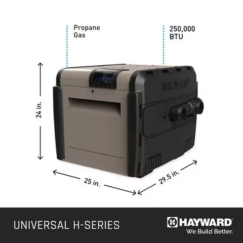 Hayward Universal H-Series Propane Gas Heater 250K BTU | W3H250FDP