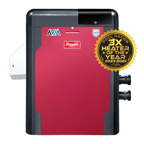 Raypak P-R404A-EN-N AVIA HD Natural Gas Heater, 399K BTU, NiTek Exchanger, Built-in Wi-Fi | 018045