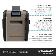 Hayward Universal H-Series Natural Gas Heater 150K BTU | W3H150FDN
