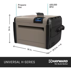 Hayward Universal H-Series Propane Gas Heater 400,000 BTUs | W3H400FDP