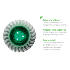 Pentair Globrite, Color, Led Light, 12V, 100FT Cord (New Revision) | 602055