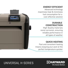 Hayward Universal H-Series Natural Gas Heater, 200K BTU | W3H200FDN