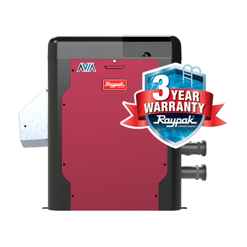 Raypak P-R404A-EN-N AVIA HD Natural Gas Heater, 399K BTU, NiTek Exchanger, Built-in Wi-Fi | 018045