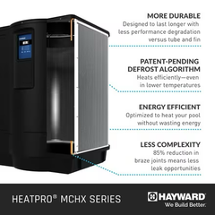 Hayward HeatPro MCHX 140K BTU Pool Heat Pump, Heat Only | W3HP21405T