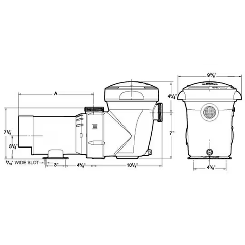 Hayward Power-Flo Matrix High Efficiency 1.5 HP Pool Pump w/ 6' Cord | W3SP1593