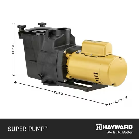 Hayward Super Pump 1.1 Total HP Pool Pump, High Efficiency | W3SP2607X10