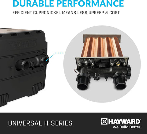 Hayward Universal H-Series Propane Gas Heater 150,000 BTUs, Low NOx | W3H150FDP