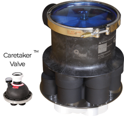 Blue Square In-Floor Water Valve with C5 Valve Adaptor Kit Replaces Caretaker | 1145110