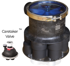 Blue Square In-Floor Water Valve with C5 Valve Adaptor Kit Replaces Caretaker | 1145110