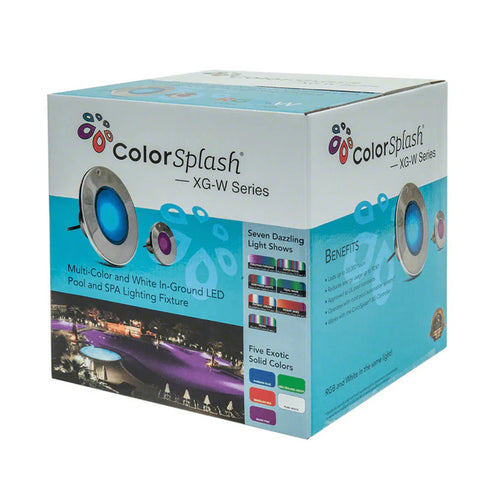 J&J Electronics ColorSplash® XG-W 500 LED 120V 58W Polished Pool Light with 100' Cord | 23002