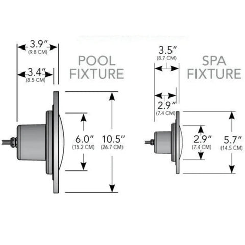 J&J Electronics PureWhite LED Pool Light with 50' Cord 500W | 21079