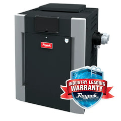 Raypak 009218 P-R336A-EN-C Digital Natural Gas Heater | 332.5K BTU, Copper Exchanger, Polymer Headers