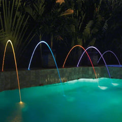 Pentair MagicStream Laminar LED Water Feature, Gray Lid, 12V, 100' Cord | 580001G