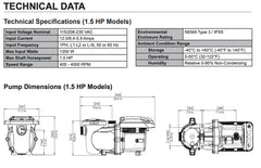 Pentair IntelliFlo3 VSF 1.5HP With i/o Board | 011066