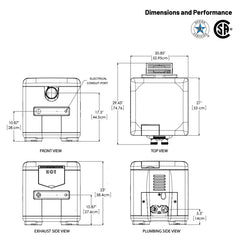 Pentair MasterTemp 125 1-1/2 in. Plumbing connection, 125K BTU, 120/240 VAC | 461058