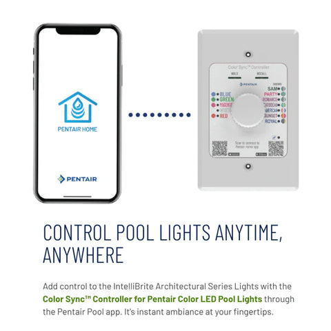 50' 12V 500W White Pool Intellibrite Architectural Series Light | 602140