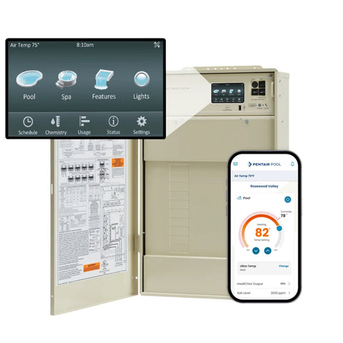 Pentair IntelliCenter® i10PS Pool & Spa Automation System with Load Center, IntelliChlor® Plus40 & High Power Wireless | 523965