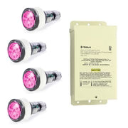 Pentair 4x Microbrite, COLOR LED, 12V, Combo Kit w/ 300 Watt Trasnformer 100FT Cord | 602133