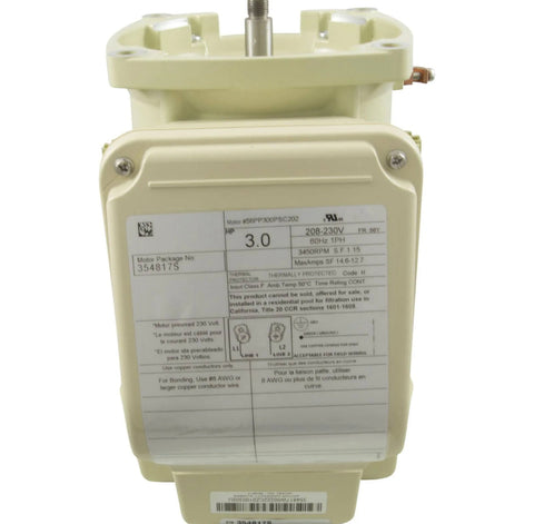 Pentair WhisperfFlo Pump Motor Single Speed 3 HP TEFC | 354817S by Pool Supply Depot LLC
