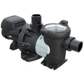 Hayward HCP30503 commercial pool pump viewed from the opposite side, showing the strainer housing and motor.