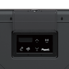 Raypak Crosswind V TWPH-4550EHT08 control panel showing the display and control buttons.