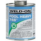 Quart IPS 746 Heavy PVC Cement Grey 13567 746 Glue Heavy Gray Qt | 13567 by Pool Supply Depot