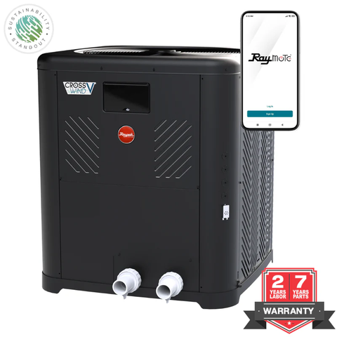 Raypak Crosswind V 8550 Heat Pump 138K BTU | TWPH-8550EHT08 - product image 2