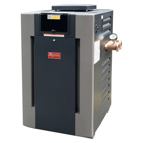 Raypak 017708 B-R407A-EN-C Digital Low NOx ASME Natural Gas Heater | 399K BTU, Copper, Bronze Headers