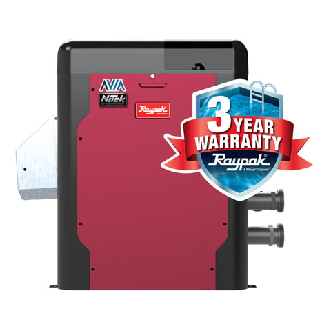 Raypak P-R404A-EN-N Low NOx Avia HD Natural Gas Heater, 399K BTU, Polymer Headers, NiTek Exchanger, Built-in Wi-Fi | 018045