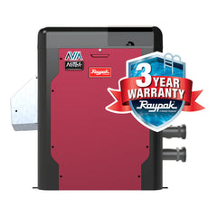 Raypak P-R404A-EN-N Low NOx Avia HD Natural Gas Heater, 399K BTU, Polymer Headers, NiTek Exchanger, Built-in Wi-Fi | 018045