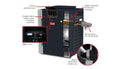 Raypak B-R406A-EP-X ASME Propane Heater 406K BTU | 017414 - product image 2