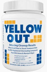 Coral Seas Yellow Out Algaecide, 2 lb Bottle, | 17612COR by Pool Supply Depot