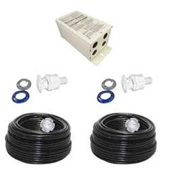 Pentair 2 GloBrite Color Kit 100' w/ 300W Transformer + 2 Vinyl Niches, 40 lbs | 620081