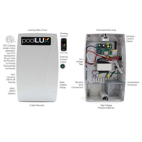 S.R. Smith poolLUX Plus 60 Watt Lighting Control System with Wireless Remote | pLX-PL60