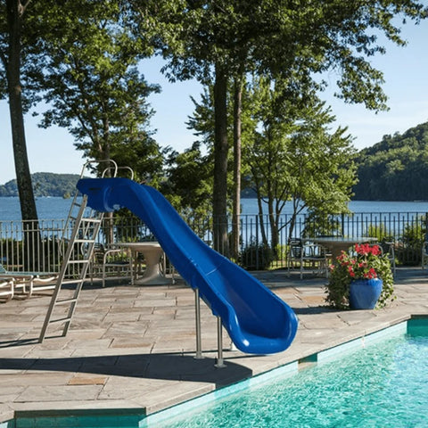 S.R. Smith Rogue2® Pool Slide, Right Turn, Blue | 610-209-5813