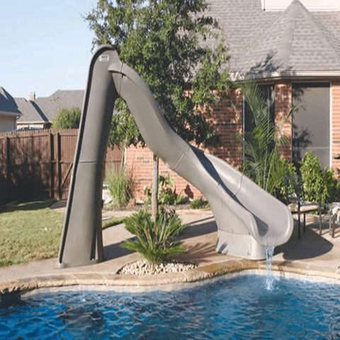 SR Smith TurboTwister Pool Slide, Left Turn, Sandstone | 688-209-58223